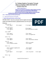 College Algebra Concepts Through Functions 3rd Edition Sullivan Test Bank 1