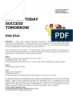 Kids Klub Flyer W Drop in Sept 21 2011