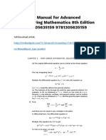 Advanced Engineering Mathematics 8th Edition ONeil Solutions Manual Download