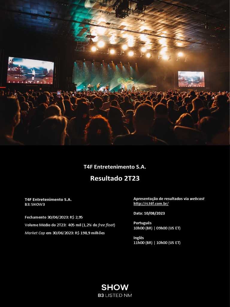 Ticket For Fun Resultado 2T2023 | PDF
