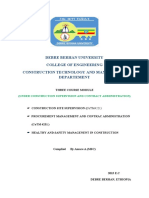 NEW Site Supervision, Procurement and Healthy and Safety 60 Page Module
