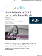 Contrôle Ou Cadrage de TVA À Partir de La Liasse Fiscale+