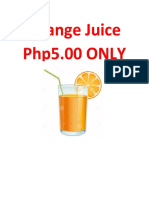 Orange Juice Php5