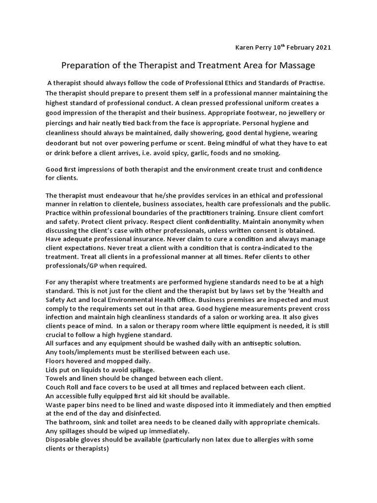 Salon Requirements Prep PDF Hygiene