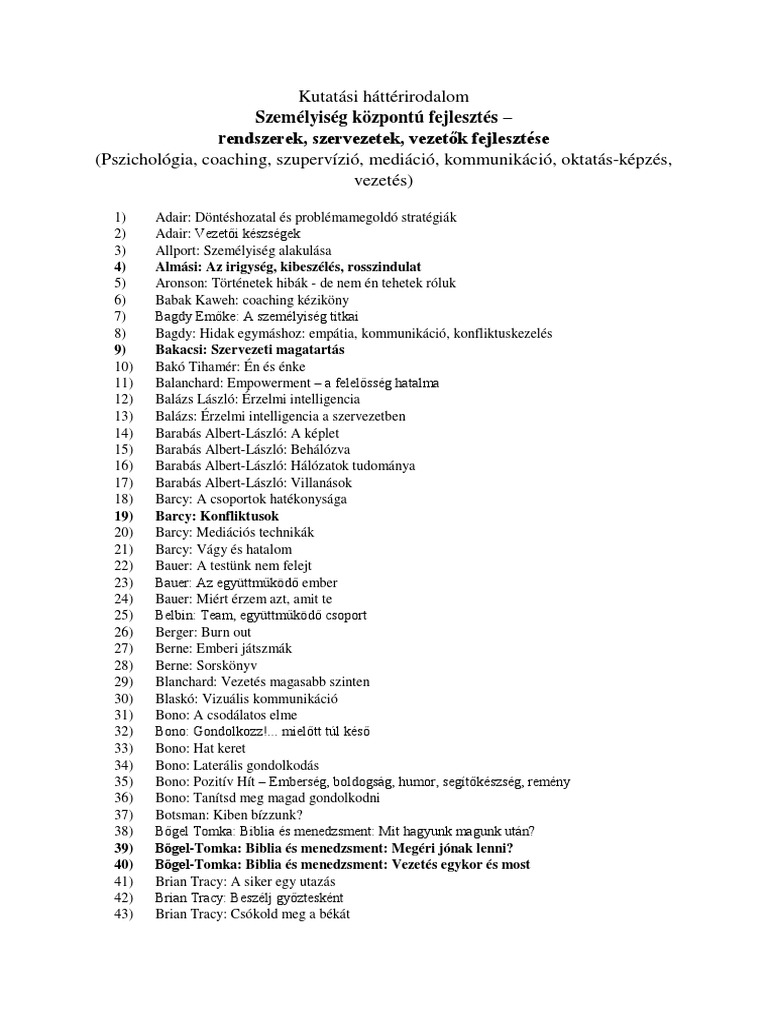 Könyvek Vezetőfejlesztéshez Pdf