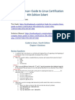 CompTIA Linux+ Guide To Linux Certification 4th Edition Eckert Solutions Manual 1