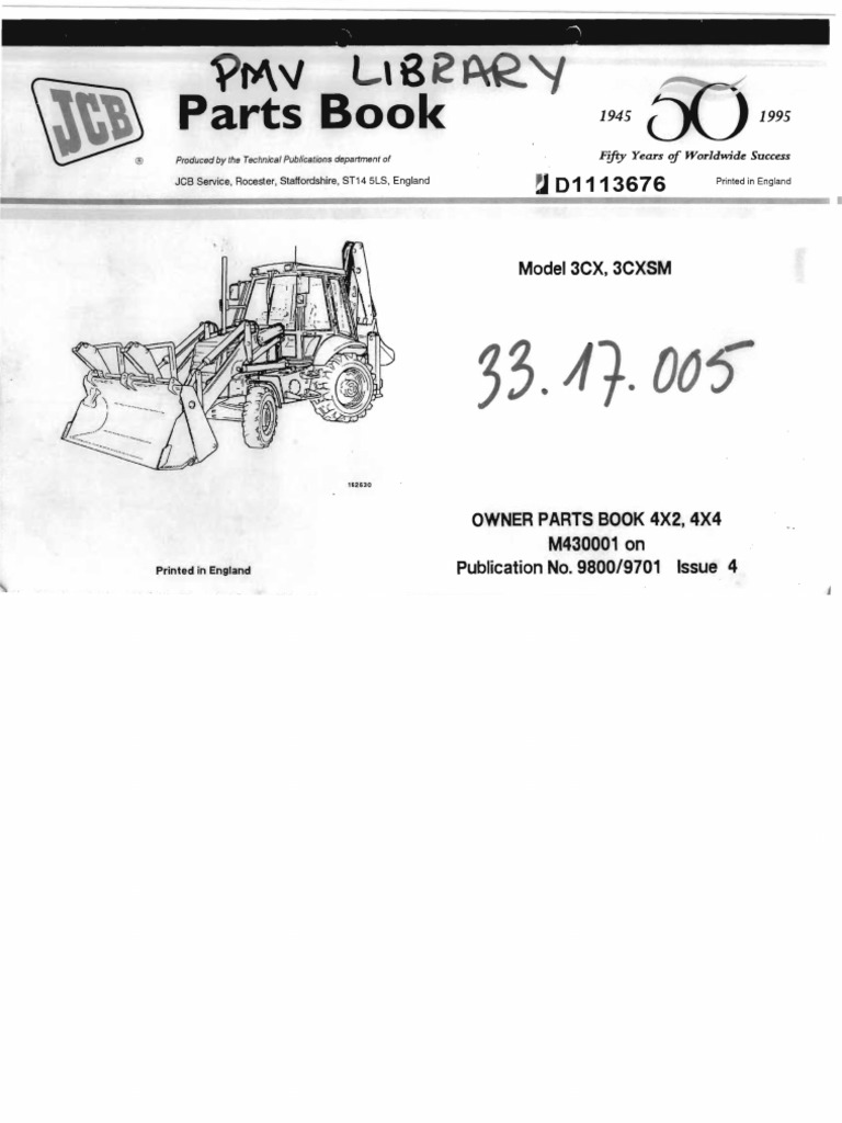 JCB 3cx & 3cxsm Parts Manual PDF Fuel Injection Gas Technologies