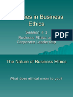 Theories in Business Ethics Part 1