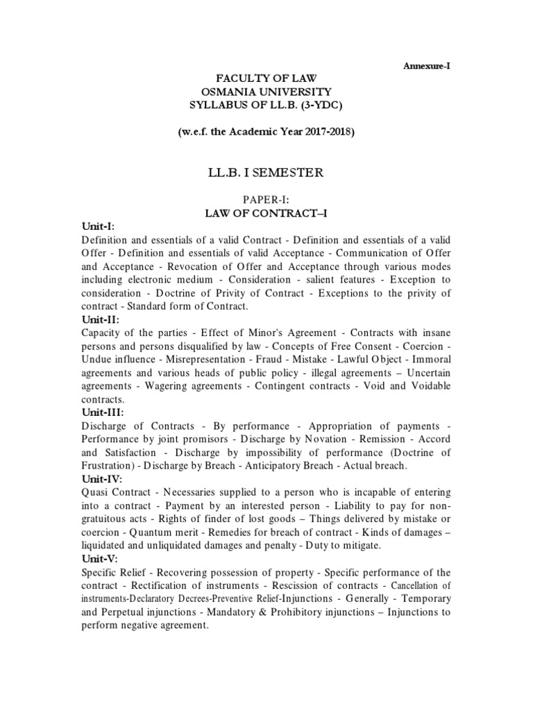 Llb 3ydc complete syllabus pdf