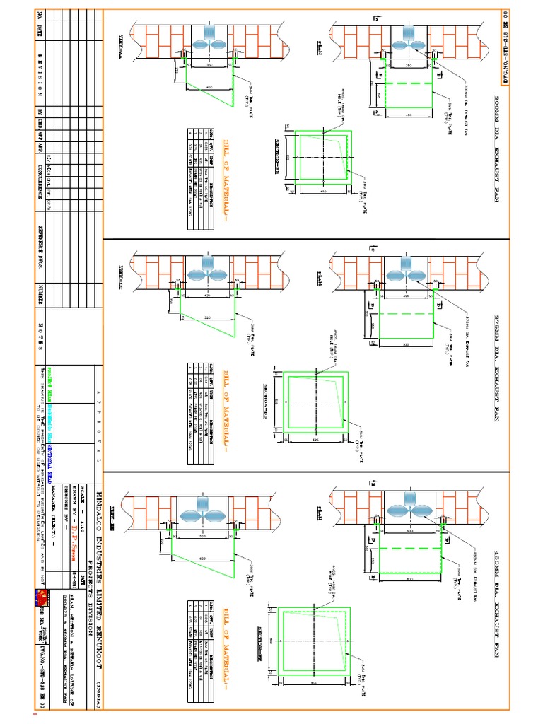 Exhaust Fan Standard Details | PDF