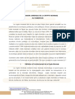 L'appréhension Juridique de La Cryptomonnaie Au Cameroun-1