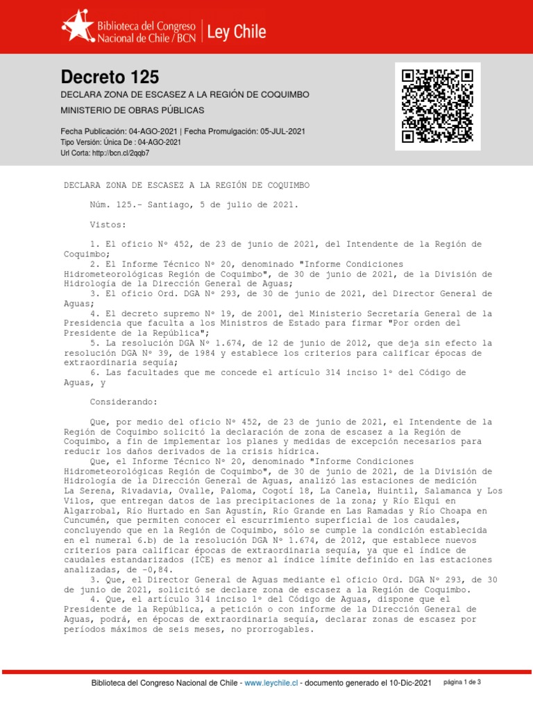 Decreto 125 | PDF