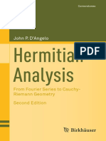 (Cornerstones) John P. D'Angelo - Hermitian Analysis - From Fourier Series To Cauchy-Riemann Geometry (Cornerstones) - Birkhäuser (2019)