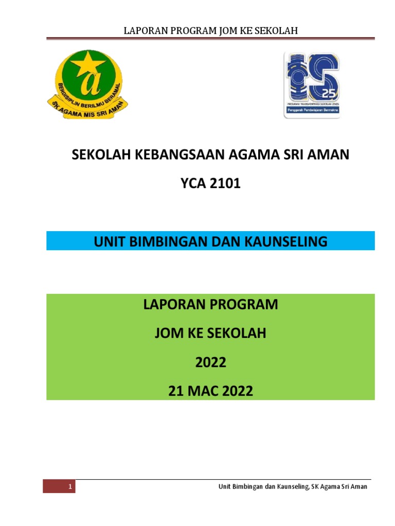 Contoh Laporan One Page Report | PDF