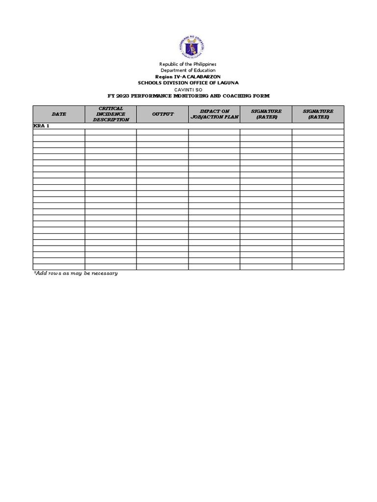 Fy 2023 performance monitoring and coaching form pdf