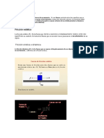 Fuerza de Fricción en El Plano Horizontal