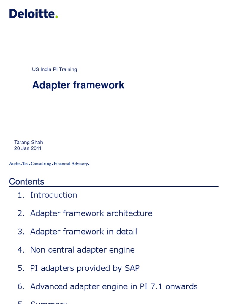 Adapter Framework | PDF | Java Platform | File Transfer Protocol