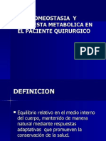 Tema 1 Respuesta Metabolica em El Paciente Quirurgico