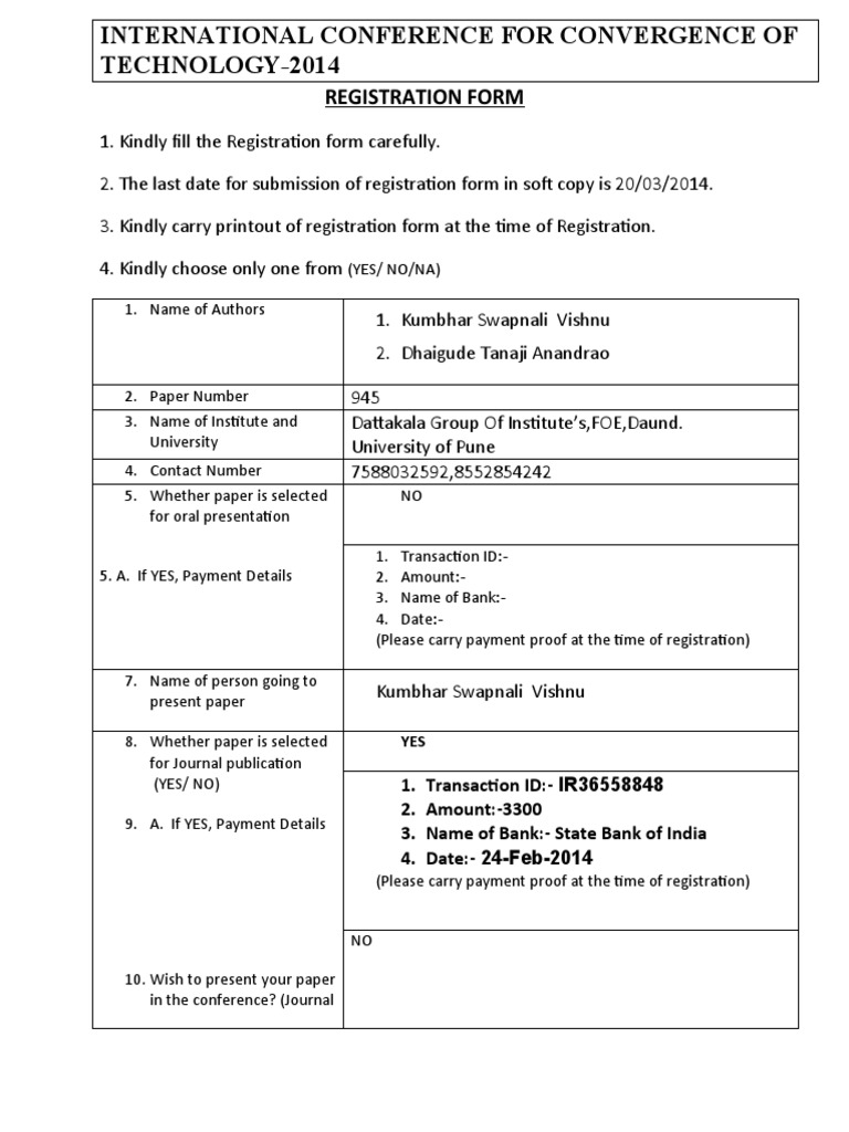 I2ct registration form pdf banking technology payments