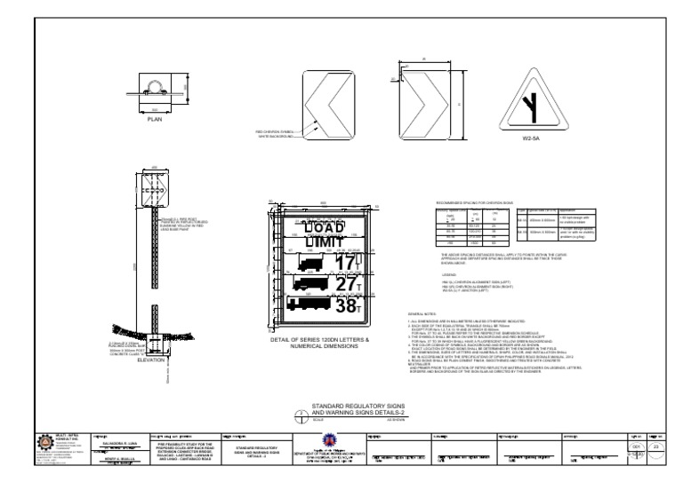 Chevron Sign Specifications and Standards | PDF | Transport | Transport ...