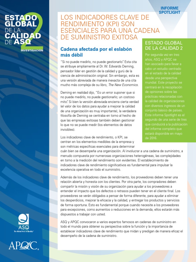 Asq Gsoq2 Spotlight Kpis Spanish PDF