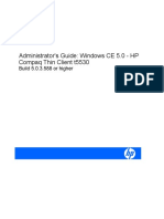 Administrator's Guide: Windows CE 5.0 - HP Compaq Thin Client t5530