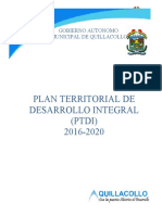 Plan Territorial de Desarrollo Integral Gamq 2016-2020 (Reparado)