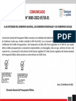 Comunicado 0005 2022EF5001