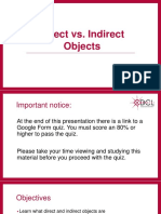 Direct Vs Indirect Object 1