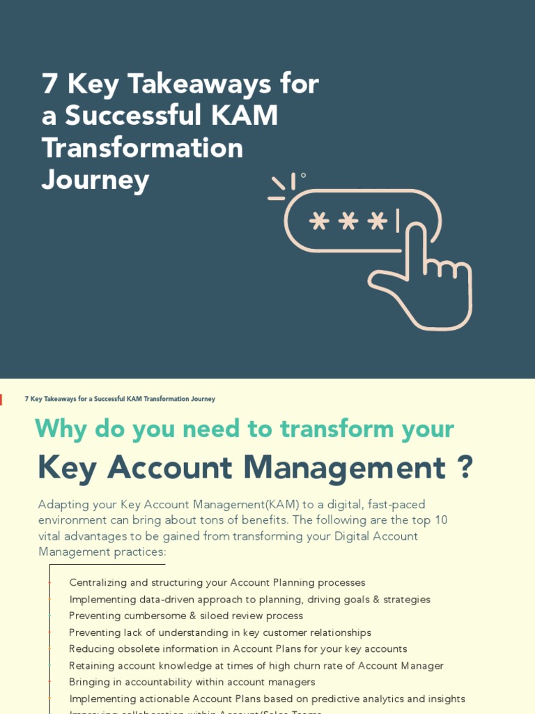 7 Key Takeaway For A Successful KAM v.2 | PDF | Sales | Analytics