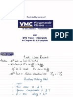 Dynamics of A Particle Live Class-2 Teacher Notes