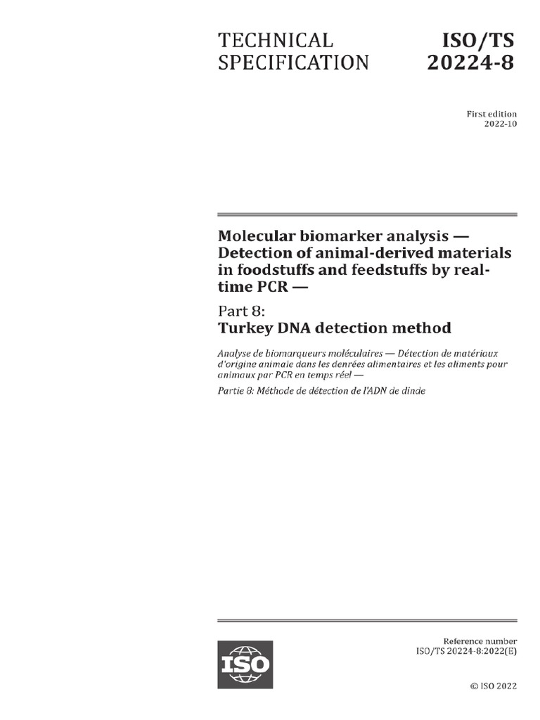 ISO 202248_Turkey DNA detection method PDF