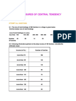 CH-5 Measures of Central Tendency