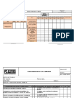 Preoperacionales e Inspeccion de Pulidora