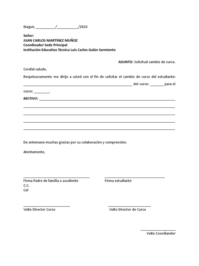 Solicitudes y excusas escolares | PDF