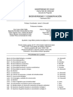 Programa de Biodiversidad Conservacion 2021