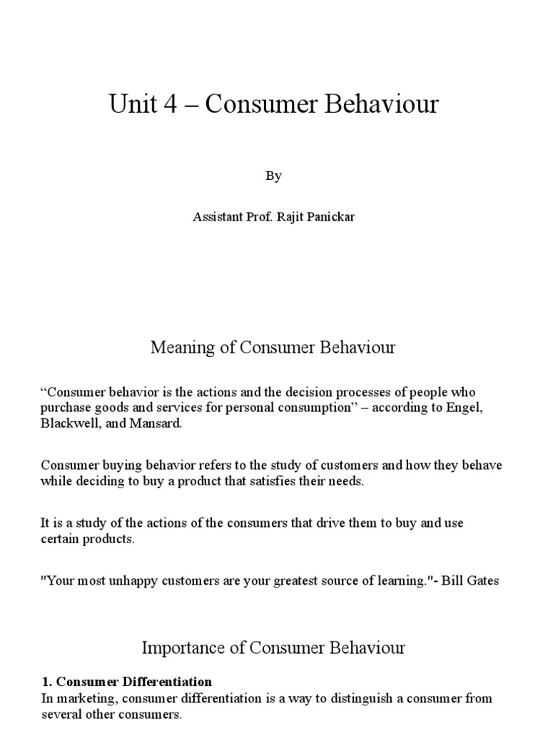 Understanding Consumer Buying Behavior | PDF | Consumer Behaviour ...