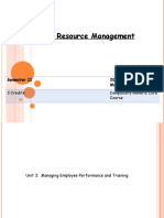 Unit 3. Managing Employee Performance and Training