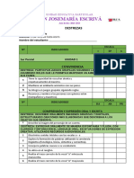 LISTA DE COTEJO 1 Unidad (Primer Trimestre)