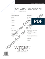 Fantasia For Alto Saxophone Concert Band Smith Score Preview