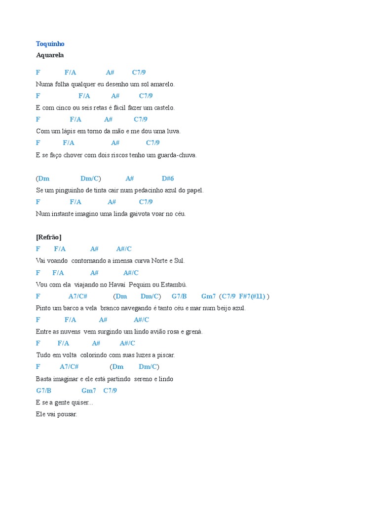 AQUARELA CIFRA (1) PDF