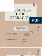 Presupuesto de Operacion