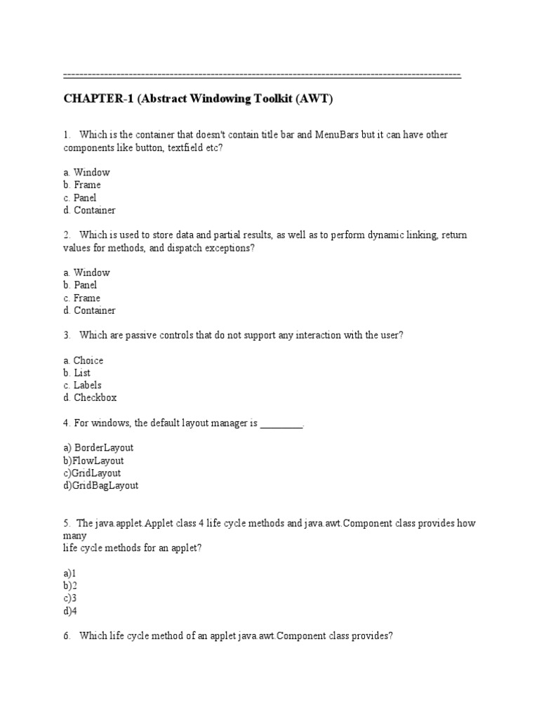 MCQ of Unit 1 & 2 Ajp | PDF | Computers