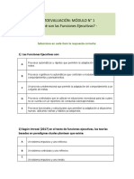 FUNCIONES EJECUTIVAS - Autoevaluacion Modulo1