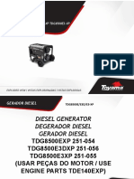 Diesel Generator Degerador Diesel Gerador Diesel: TDG8500E-XP TDG8500E3D-XP TDG8500E3-XP