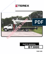 Terex CRANES BT3000 BOOM TRUCKS Parts Manual