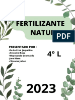 Fertilizante Natural: Presentado Por