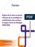 Enjeux de La Mise en Uvre Efficace de La Strategie de Mobilisation Des Recettes A Moyen Terme Du Senegal 2020 2025