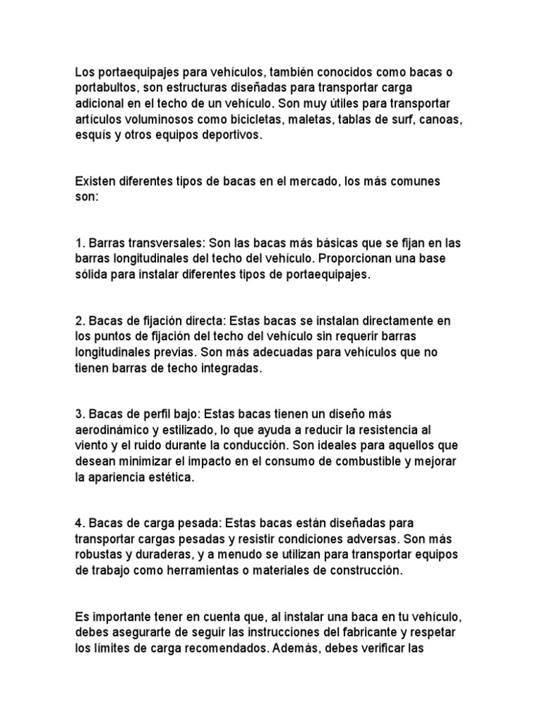 Bacas | PDF