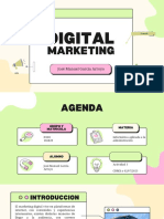 Green Playful Modern Digital Marketing Keynotes Presentation